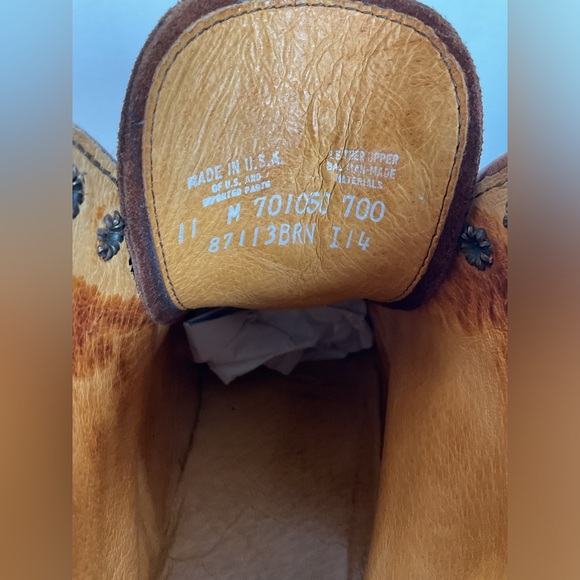 Frye Will Suede Lug Boots 11 M USA Made Rough Out - Picture 9 of 16